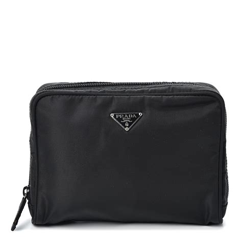 prada vela cosmetic pouch|Prada Vela Cosmetic Pouch .